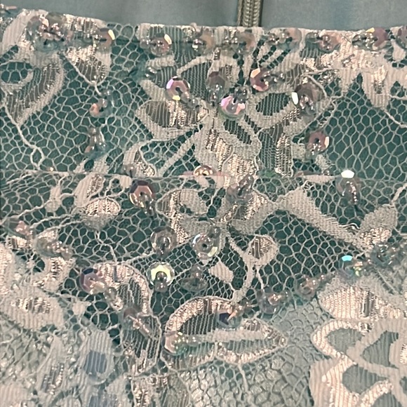 Cocktail dress teal color size 14 - Picture 7 of 7